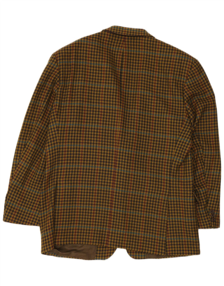 HUGO BOSS Muška jakna sa 2 gumba EU 56 3XL žuta houndstooth