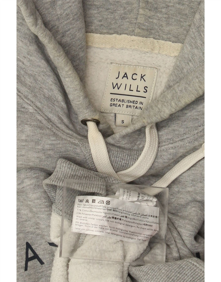 Jack Wills muška majica s kapuljačom s kapuljačom, mali sivi pamuk