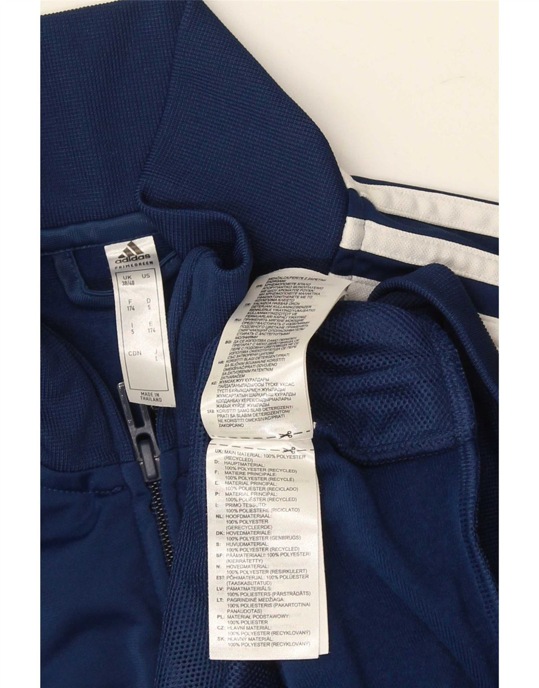 Adidas muška trenirka gornja jakna UK 38/40 srednje tamnoplava poliester