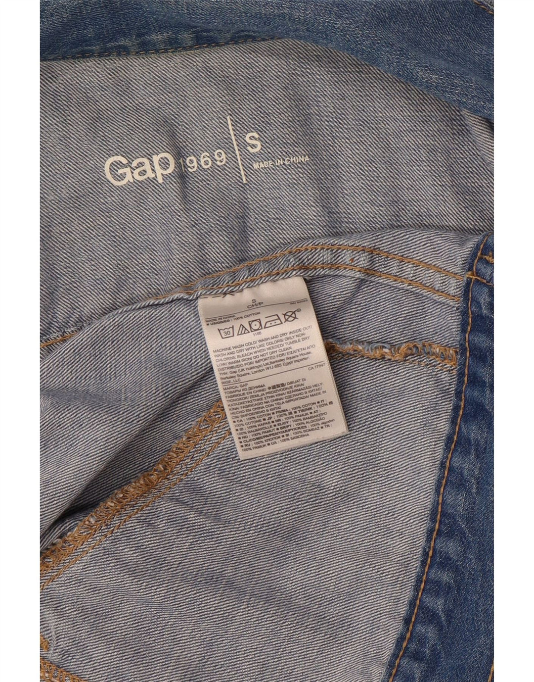 Gap ženska crop traper jakna UK 10 Mala plava pamuk