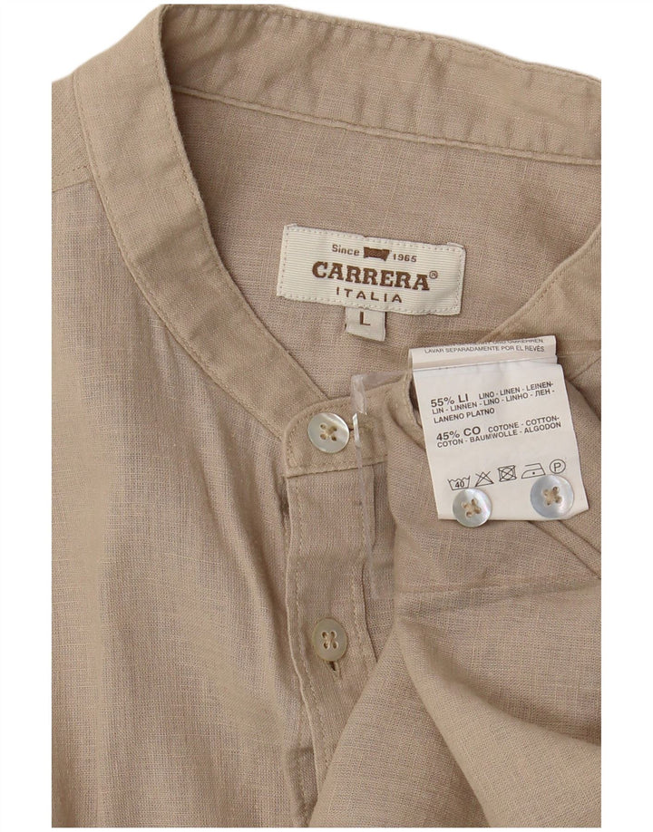 Carrera muška košulja Large Beige Lan
