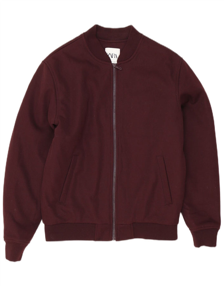 Zara muška bomber jakna UK 38 Srednji bordo poliester