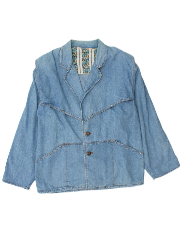 Vintage ženska traper jakna UK 14 srednje plava