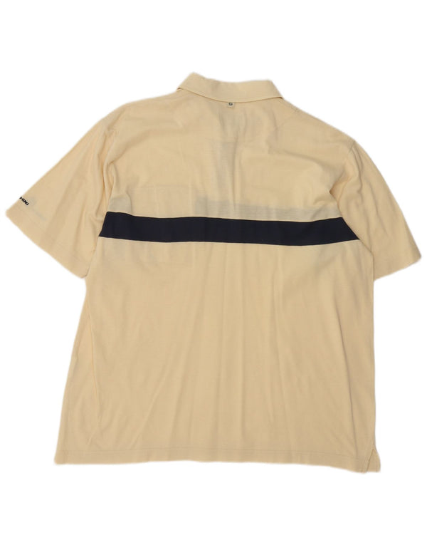 Sergio Tacchini muška polo majica XL žuti pamuk u blokovima boja