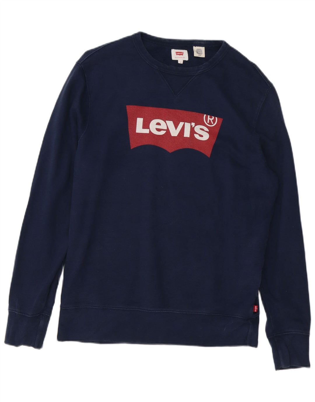 LEVI'S muški džemper s grafičkim motivima, mali tamnoplavi pamuk