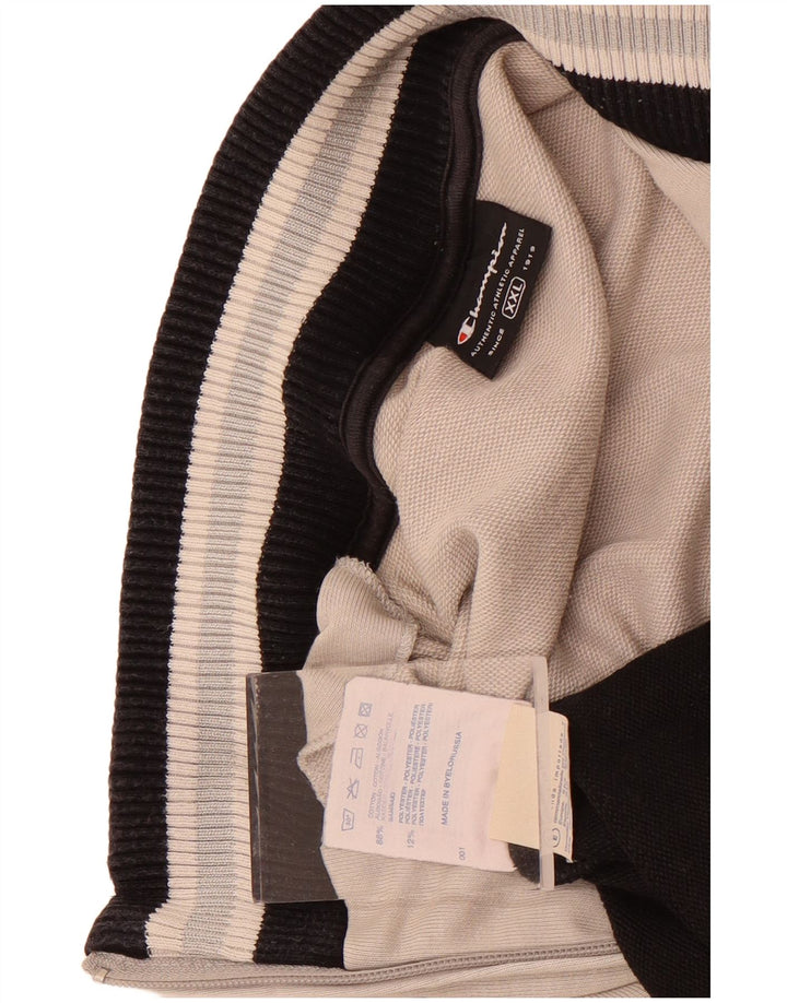 Gornja jakna muške trenirke Champion 2XL sivi pamuk u boji