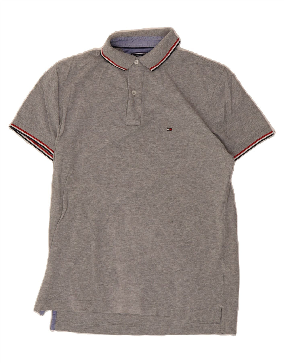 TOMMY HILFIGER Mens Polo Shirt Small Grey Cotton Vintage Tommy Hilfiger and Second-Hand Tommy Hilfiger from Messina Hembry 