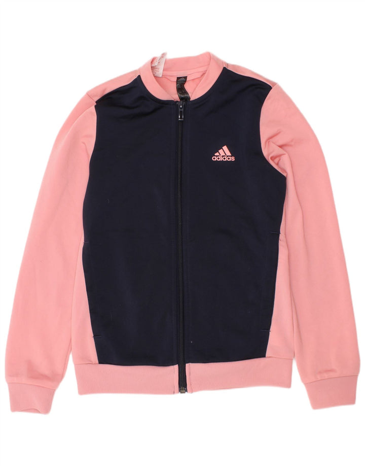 Adidas trenirka za djevojčice, 9-10 godina, ružičasta jakna od poliestera