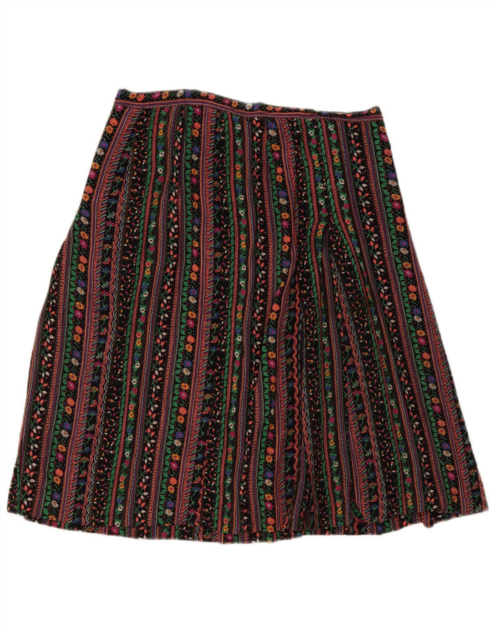 Vintage ženska suknja A-kroja W32 velike raznobojne pruge