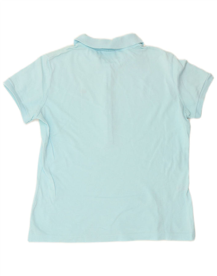 LACOSTE ženska polo majica veličina 48 XL plavi pamuk