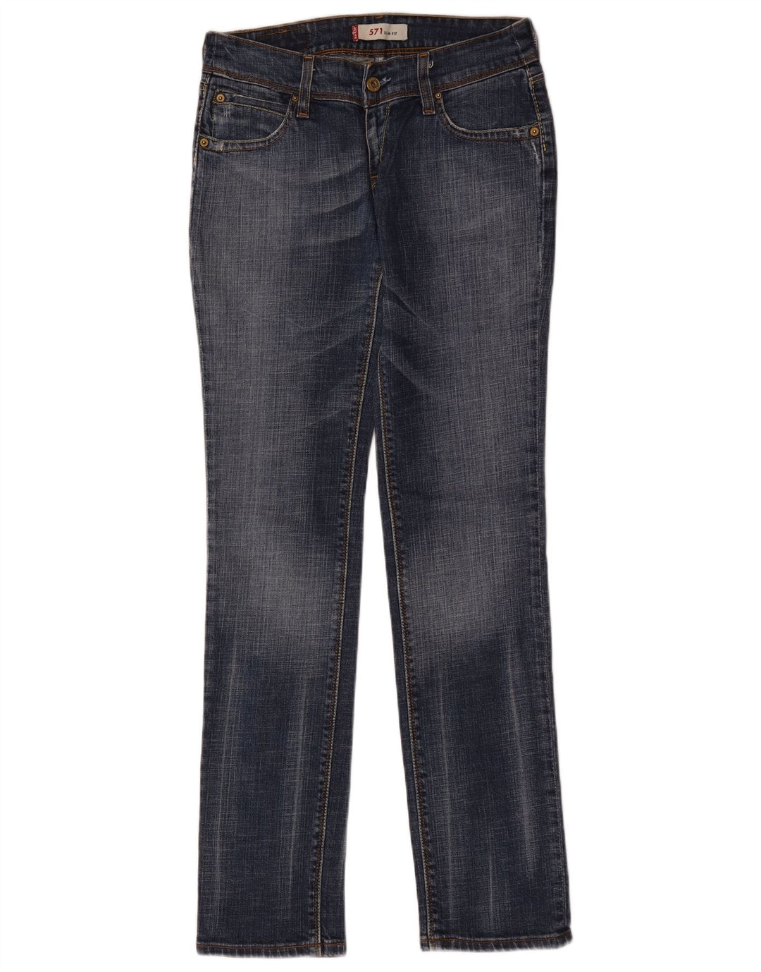 Levi's ženske 571 uske traperice W29 L34 plavi pamuk
