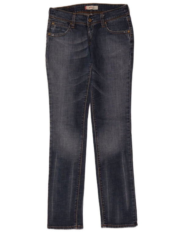 Levi's ženske 571 uske traperice W29 L34 plavi pamuk