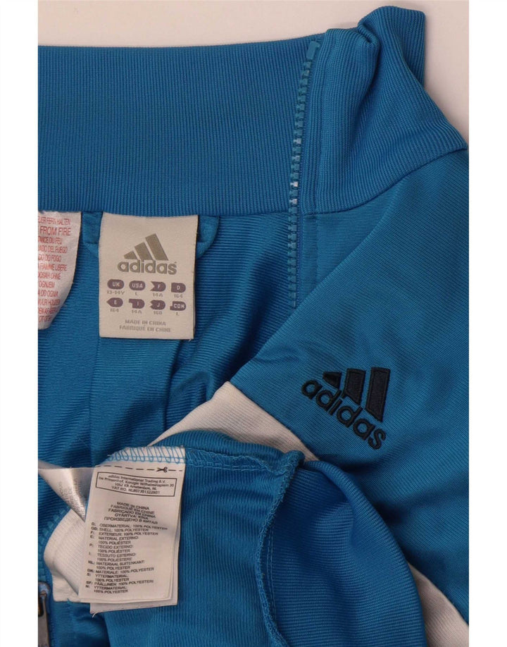 Adidas trenirka za dječake 13-14 godina plava poliesterska boja