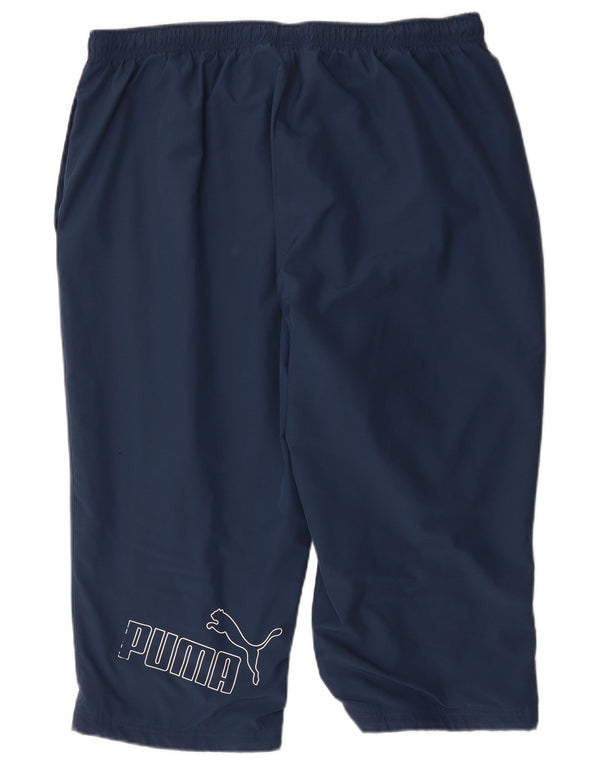 Puma muške Graphic Capri trenirke 2XL mornarsko plave poliesterske hlače