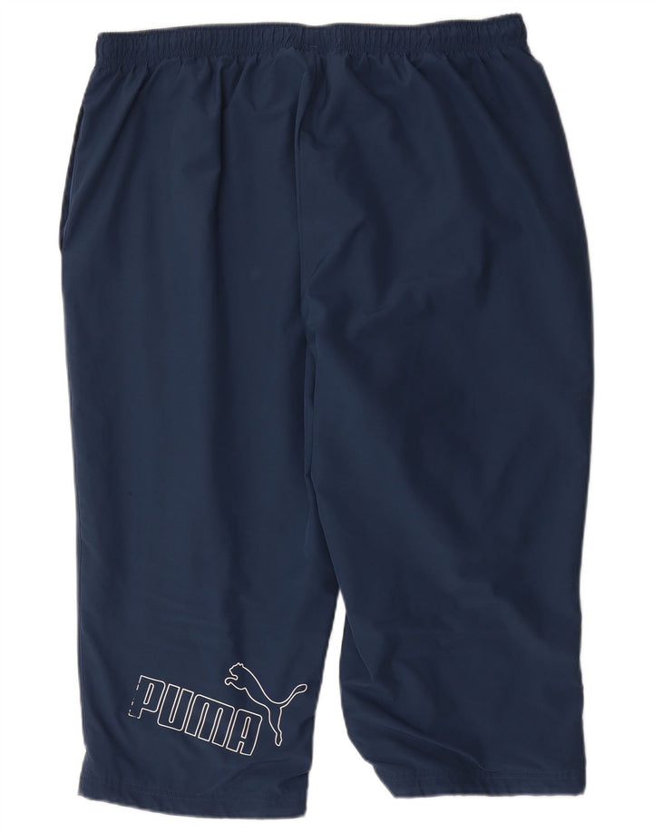 Puma muške Graphic Capri trenirke 2XL mornarsko plave poliesterske hlače
