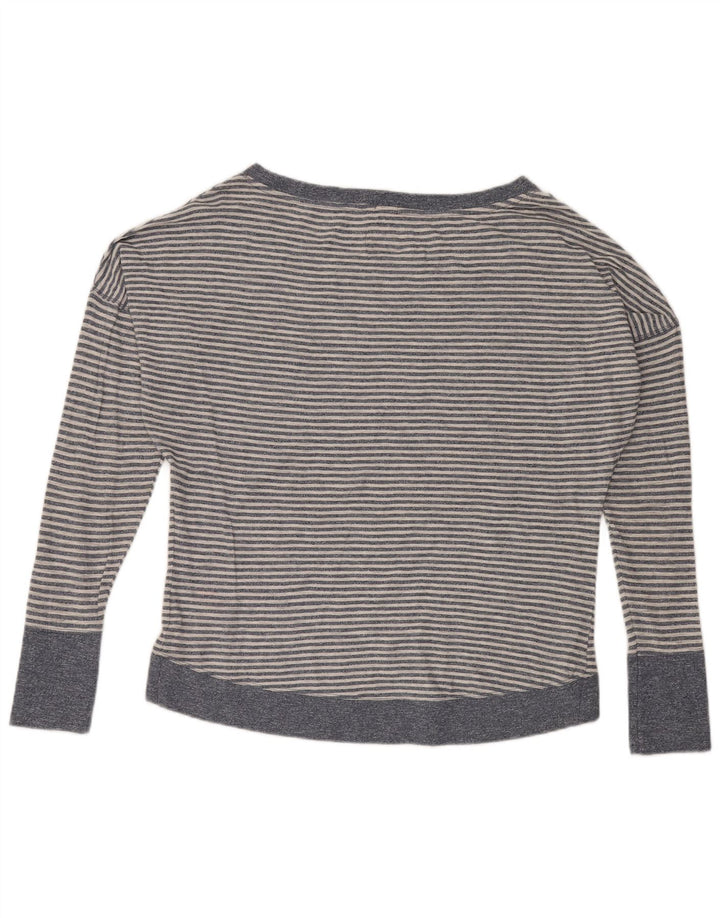 Superdry ženska prevelika bluza UK 16 Pamuk s velikim plavim prugama