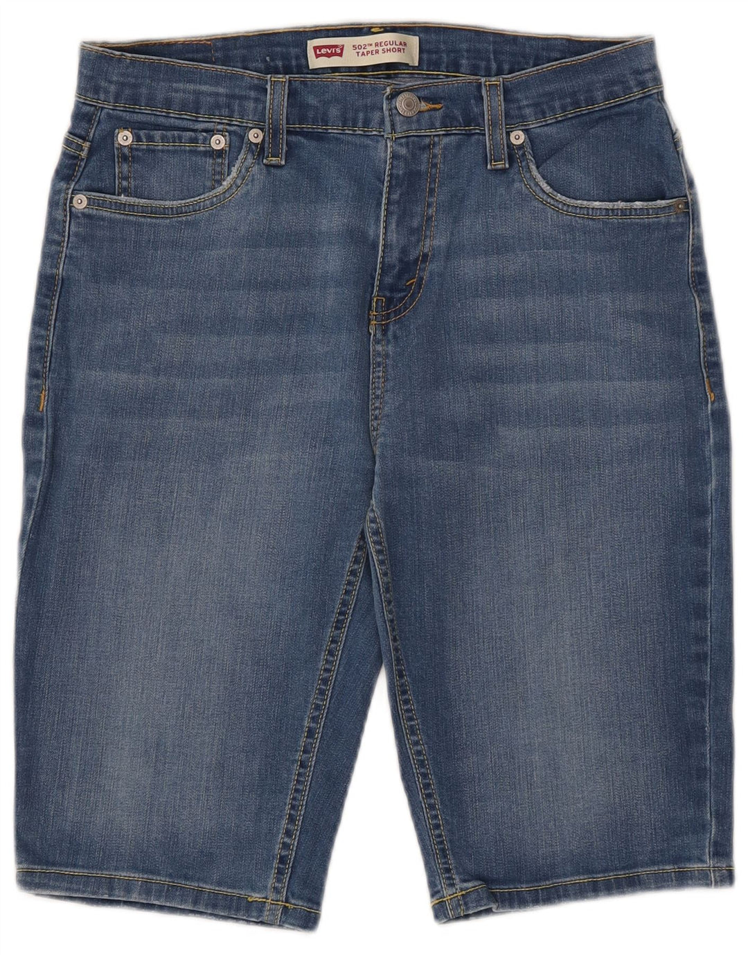 Levi's Boys 502 Regular Taper Traper kratke hlače 15-16 godina W30 plavi pamuk
