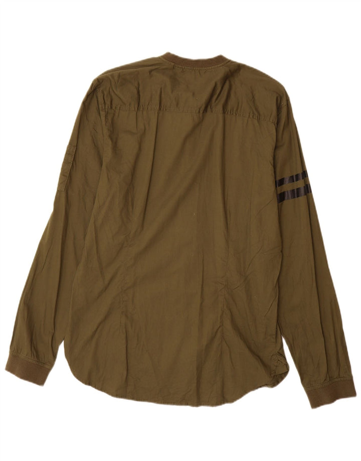 BLACK SQUAD Muška uska košulja srednje boje kaki