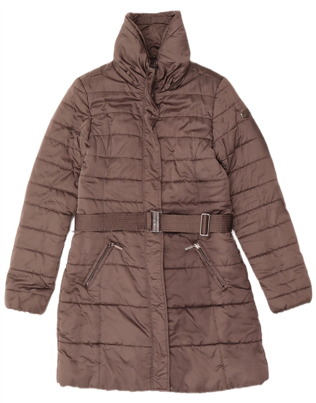 CHAMPION Womens Padded Coat EU 40 Medium Brown Polyamide