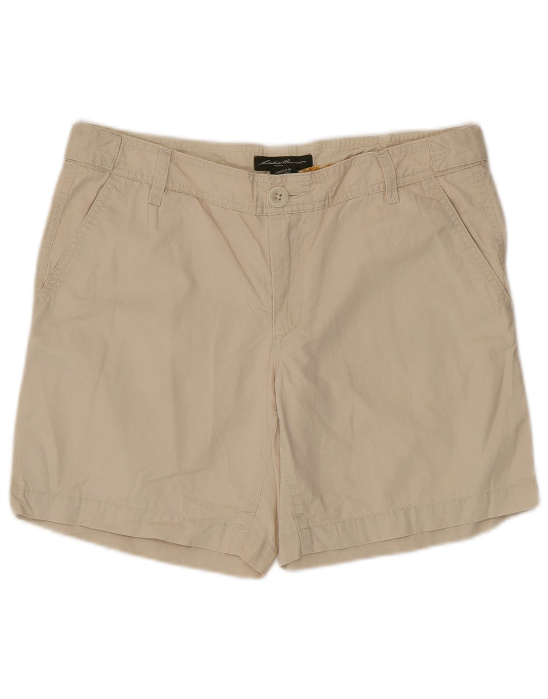 EDDIE BAUER Ženske chino kratke hlače US 6 srednje W34 bež pamuk