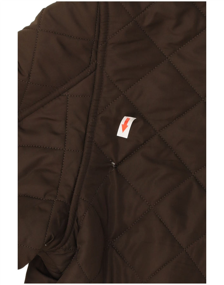 Barbour muška prošivena jakna UK 40 veliki smeđi poliester