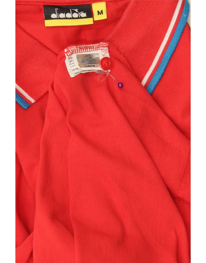DIADORA muška polo majica srednje crvene pruge, pamuk