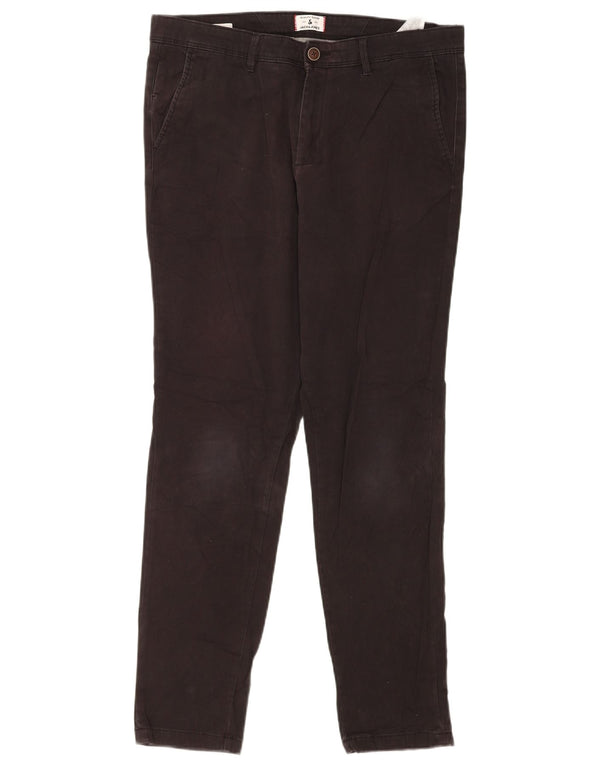 Jack & Jones muške uske chino hlače W34 L32 crni pamuk