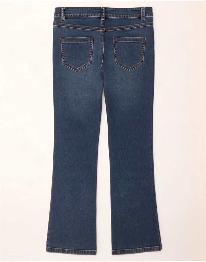 M&Co ženske traperice Bootcut UK 12 srednje W30 L28 plavi pamuk