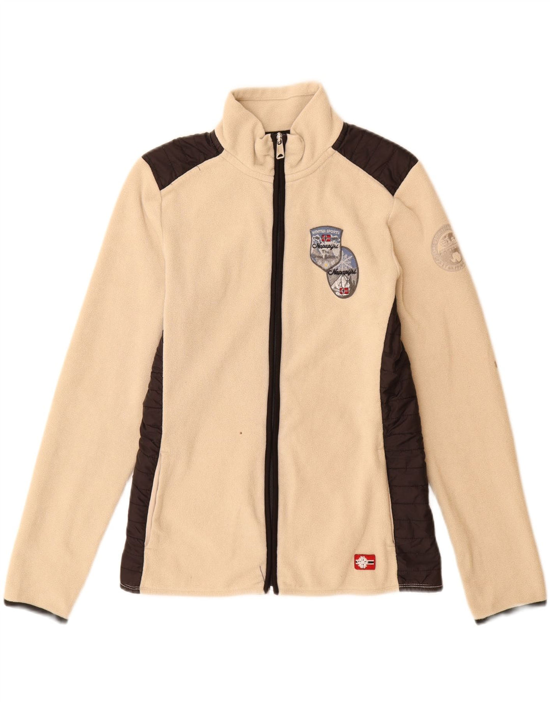 NAPAPIJRI ženska jakna od flisa UK 14 veliki bež poliester u boji