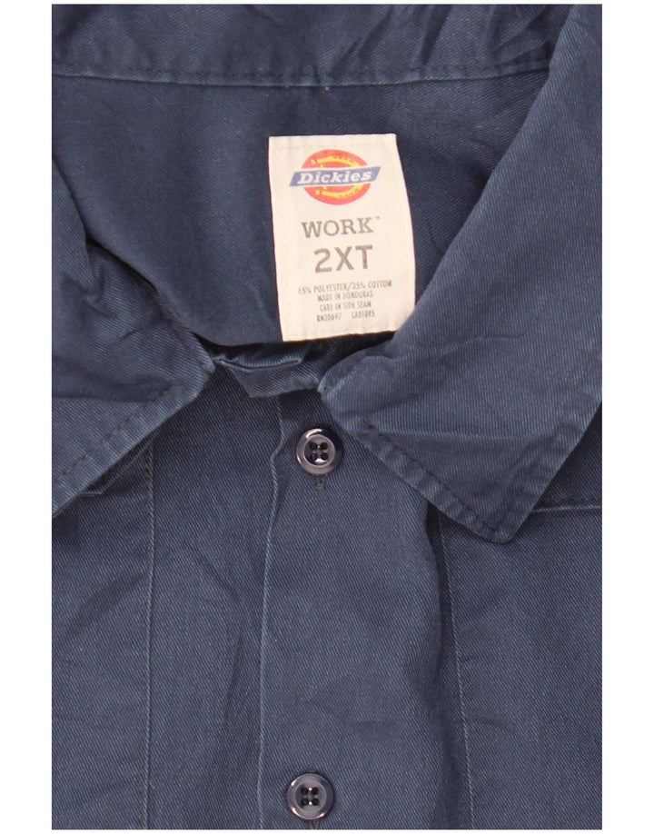 DICKIES visoka muška košulja kratkih rukava 2XL tamnoplavi poliester