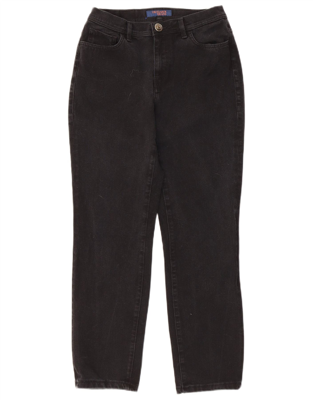Trussardi ženske uske traperice srednjeg rasta W28 L26 crne