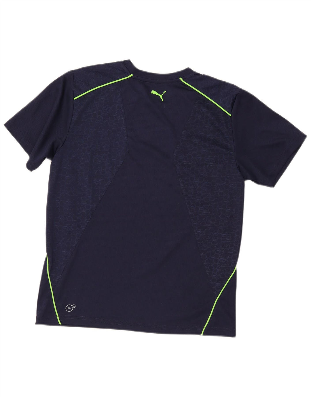 Puma Boys Graphic T-Shirt Top 11-12 Years Large Navy Blue prugasti poliester