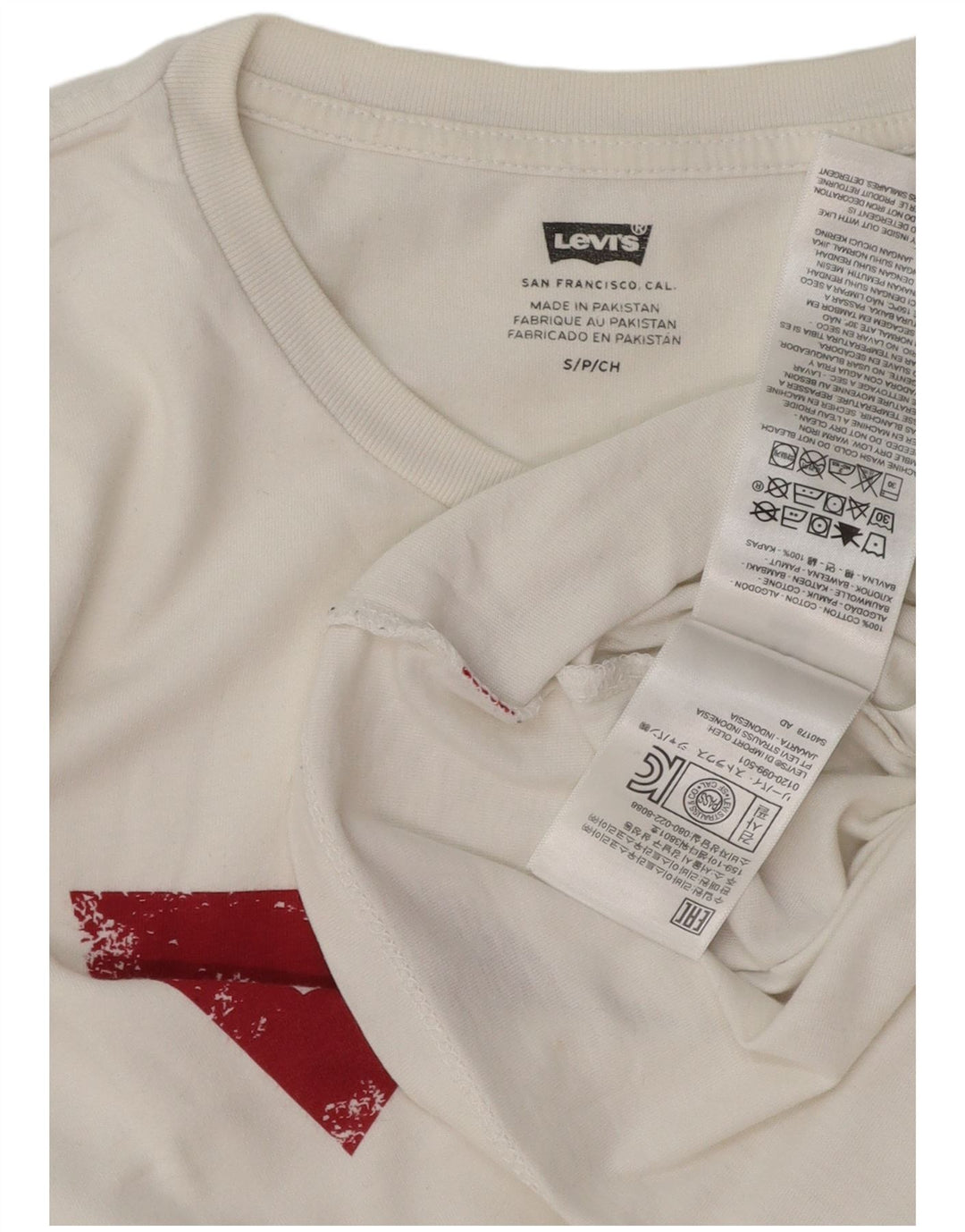 LEVI'S Majica kratkih rukava s grafičkim motivima, mali bijeli pamuk