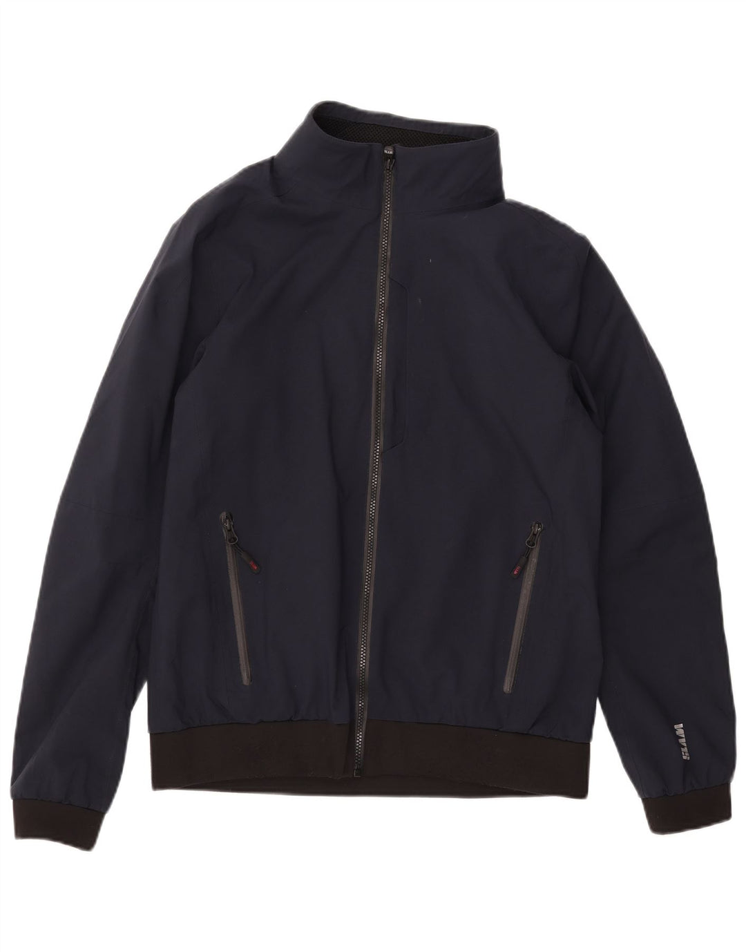 SLAM muška grafička bomber jakna UK 40 veliki mornarsko plavi poliester