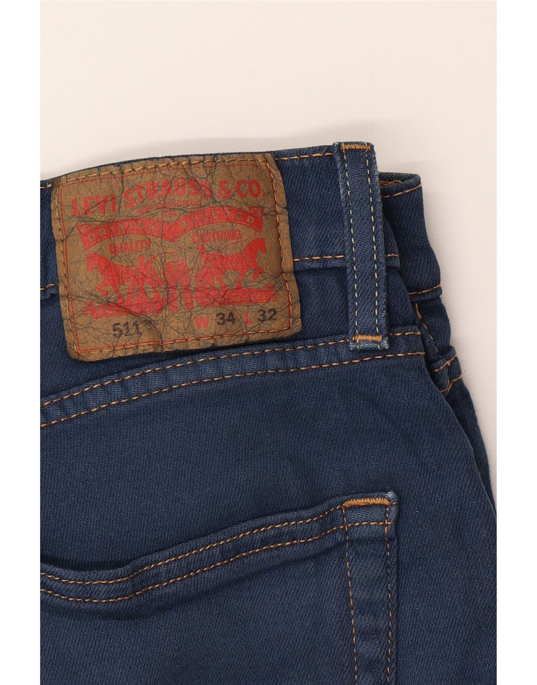 LEVI'S Muške 511 uske traperice W34 L32 Plavi pamuk