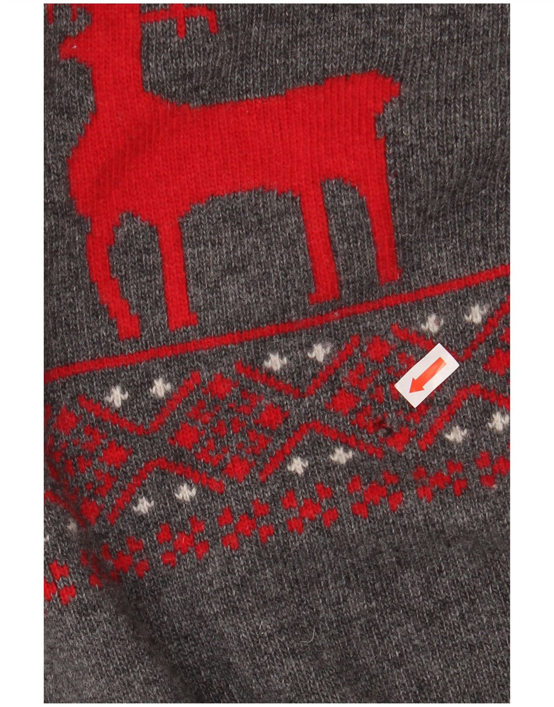 BARBOUR Džemper sa šalom i izrezom za dječake 15-16 godina 2XL Siva Fair Isle vuna