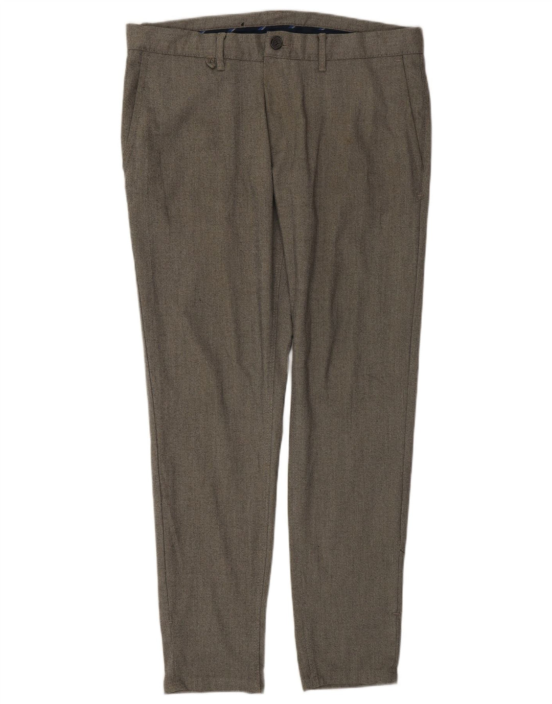 Zara muške uske chino hlače EU 42 velike W32 L29 sivi poliester