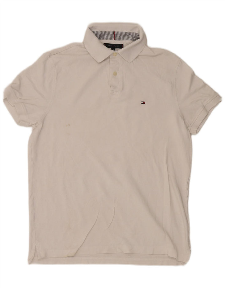 Tommy Hilfiger muška polo majica standardnog kroja, srednji bijeli pamuk