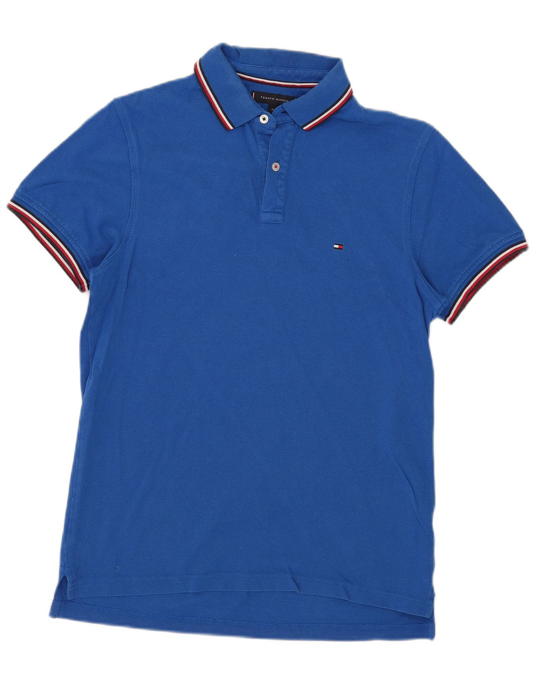 Tommy Hilfiger muška uska polo majica srednje plave pruge