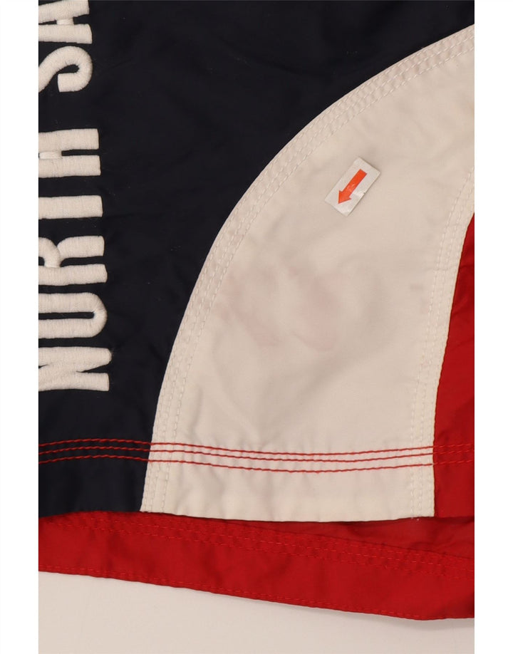 North Sails Muške kratke hlače za kupanje s grafičkim motivima, mali crveni poliamid u boji