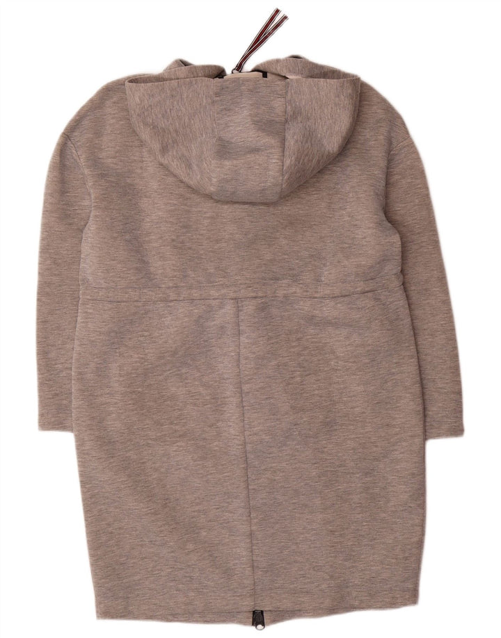 Max & Co. Ženski preveliki kaput s kapuljačom UK 10 Small Grey Flected Modal