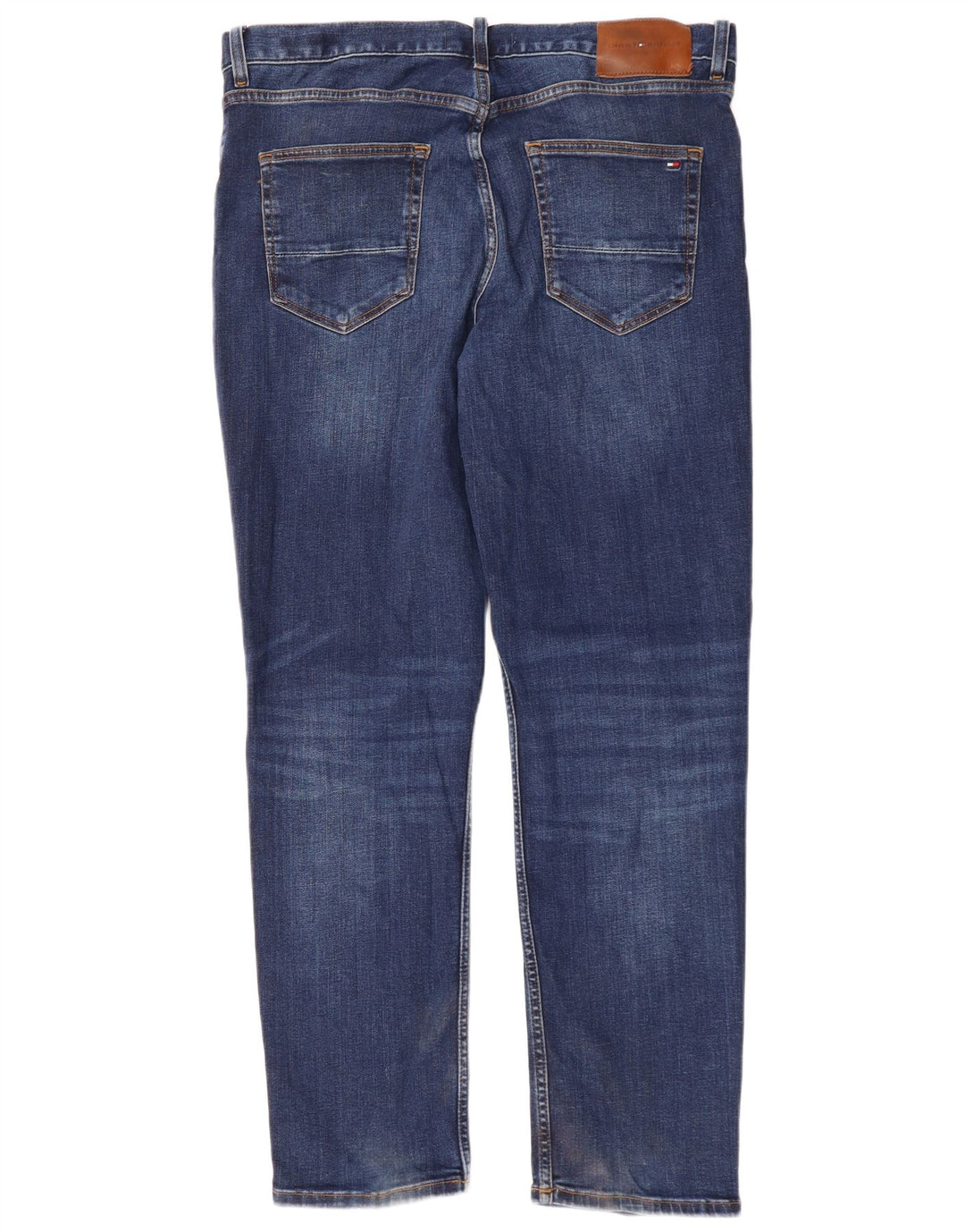 Tommy Hilfiger muške Denton ravne traperice W36 L32 tamnoplavi pamuk