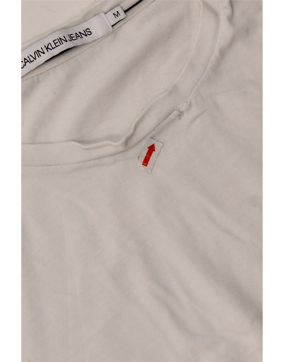 CALVIN KLEIN Ženska majica kratkih rukava UK 14 Srednje bijela