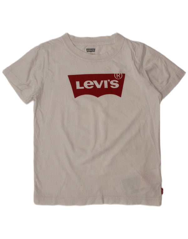 LEVI'S majica kratkih rukava s grafičkim motivima 7-8 godina, bijeli pamuk
