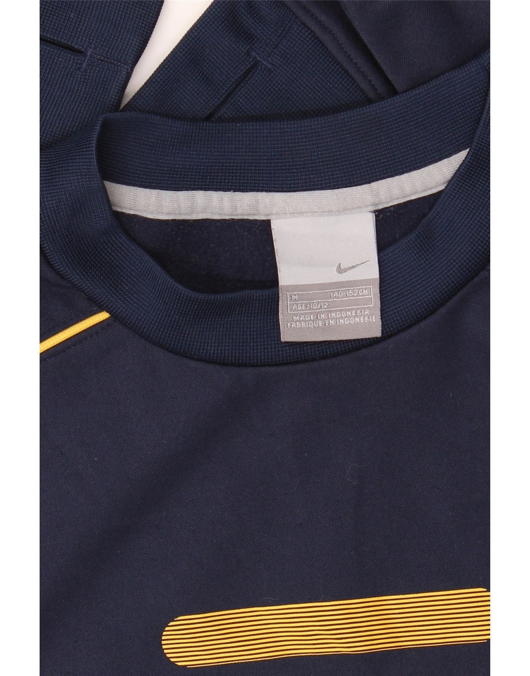NIKE Boys Sweatshirt Džemper 10-11 Years Medium Navy Blue Colourblock
