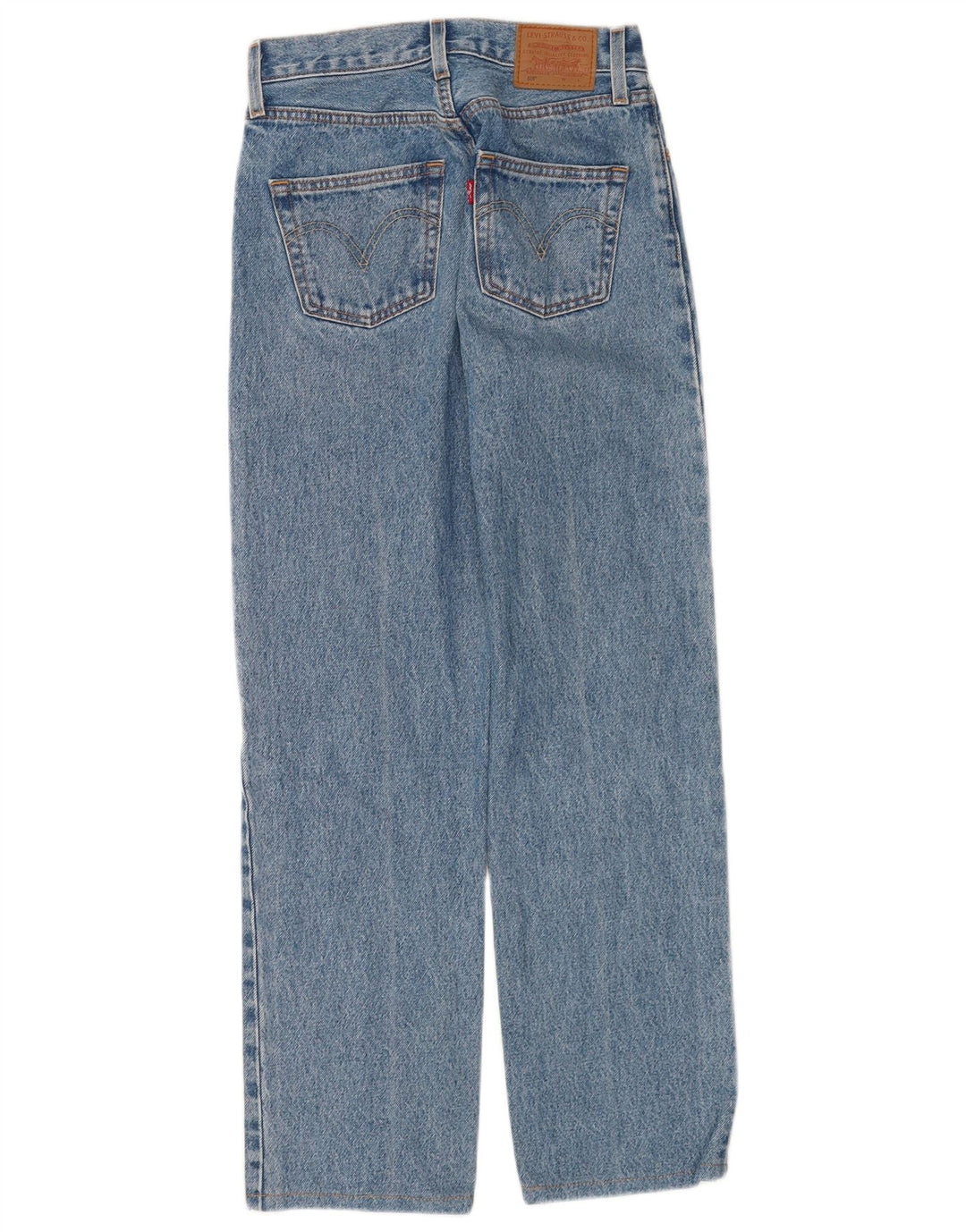 Levi's ženske 501 ravne traperice W23 L28 plavi pamuk