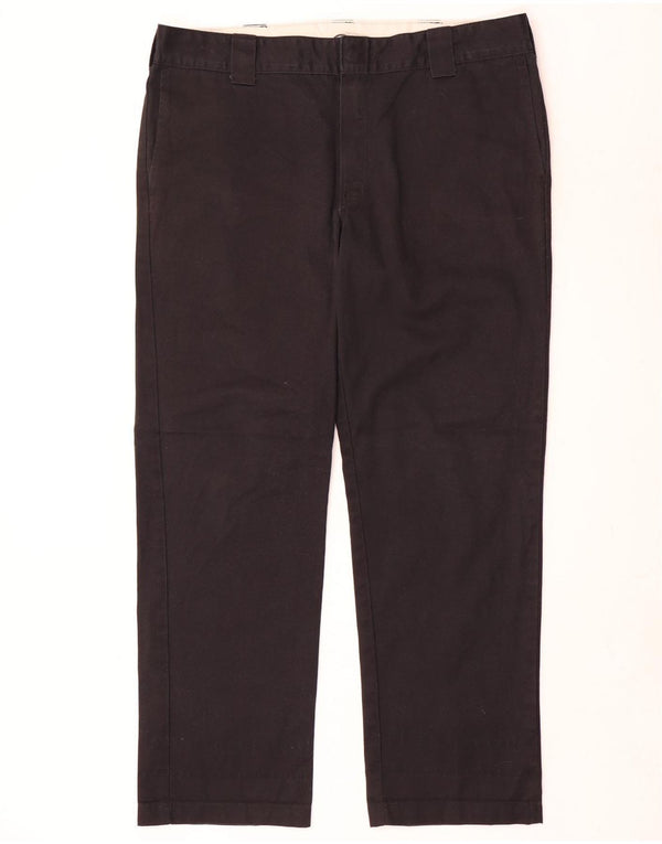 Dickies muške uske ravne chino hlače W38 L32 crni poliester
