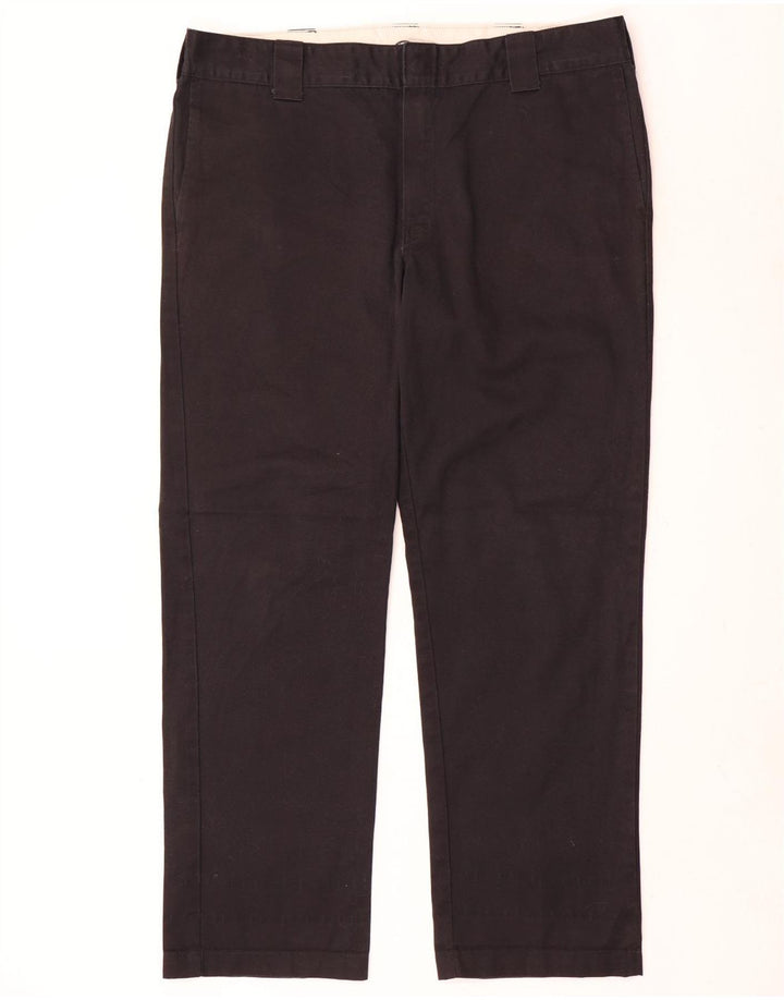 Dickies muške uske ravne chino hlače W38 L32 crni poliester