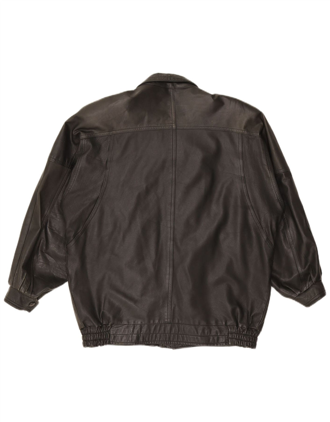Vintage muška kožna jakna UK 42 XL crna