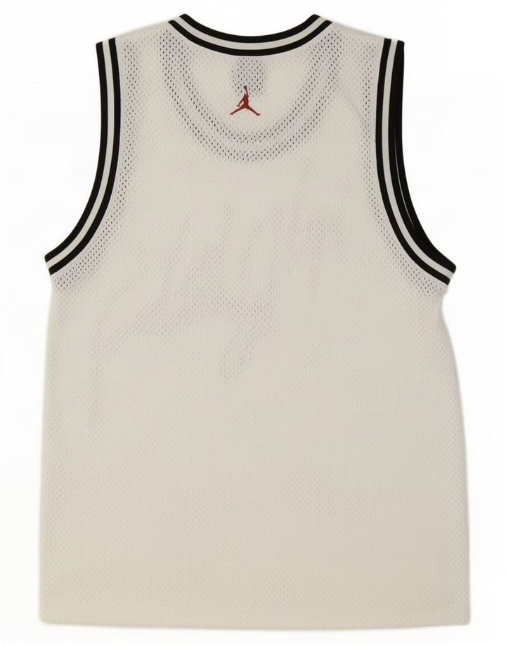 Jordan Dri Fit Graphic Vest Top Medium White